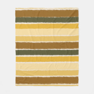 Across The Lines Warm Earthy Fleece Blanket