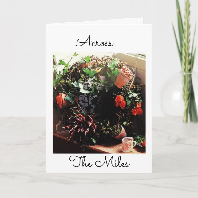 **ACROSS THE MILES** AT CHRISTMAS HOLIDAY CARD (Front)