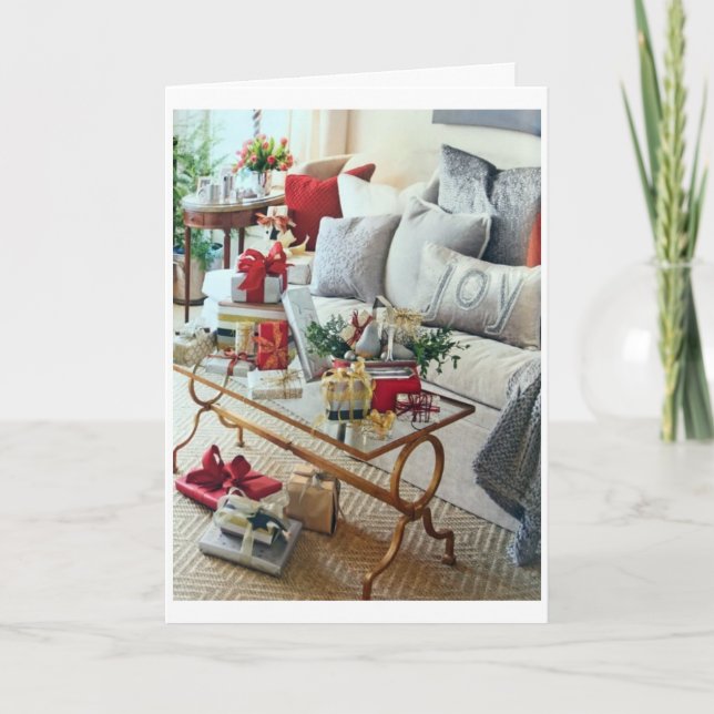 **ACROSS THE MILES** AT CHRISTMAS HOLIDAY CARD (Front)