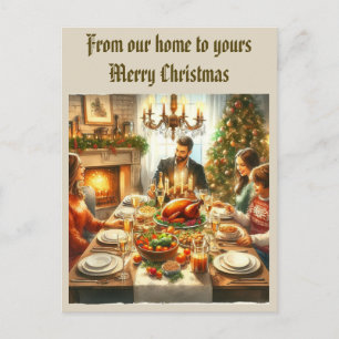Across the Miles Christmas Postcard