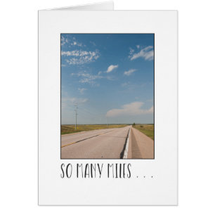 Across the miles empty highway scene