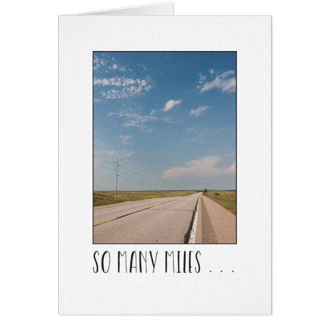 Across the miles empty highway scene (Front)