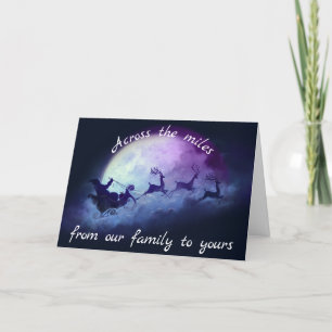 Across the miles Magical Christmas Holiday Card