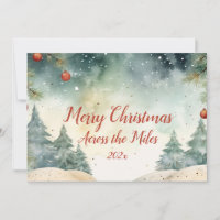 "Across the Miles" Photo Christmas Card