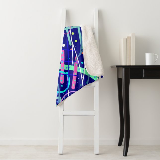 Across the Night Sky  Sherpa Blanket (In Situ)