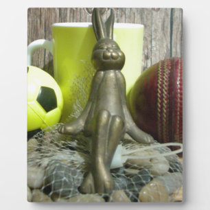 Across the Pitch & Crease: Football Cricket Blend Plaque