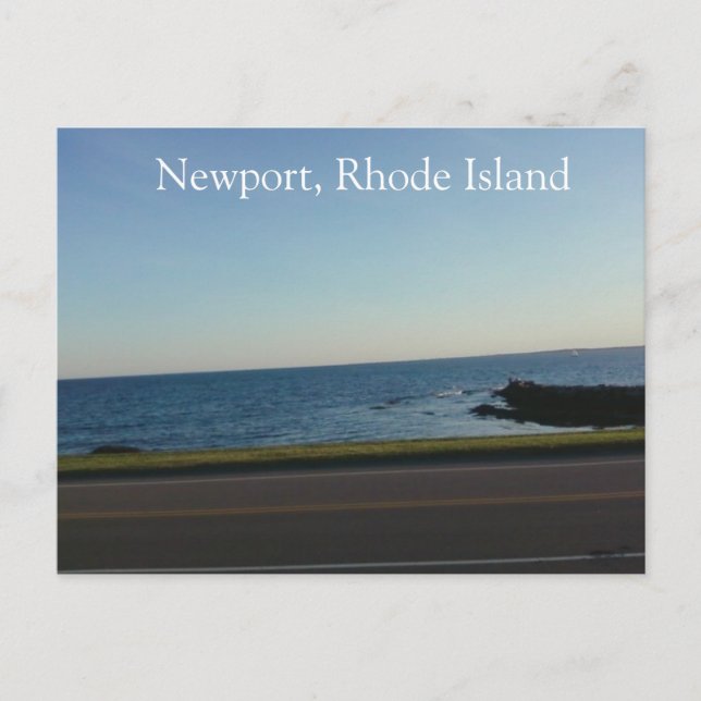 Across The Road In Newport, Rhode Island Postcard (Front)