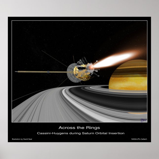Across the Saturn Rings Poster (Front)