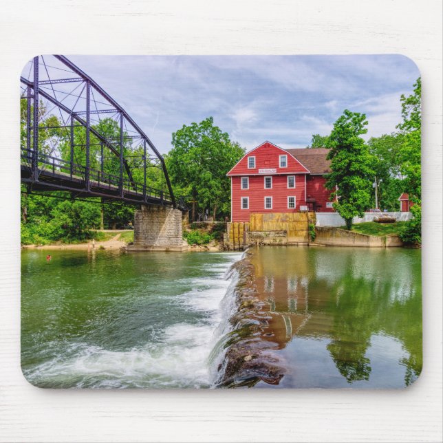Across War Eagle Creek Waterfall Mouse Pad (Front)
