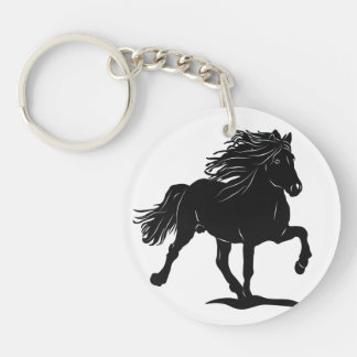 Acryl key trailer with Iceland horse Ring