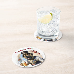 Acryl Schlüsselanhänger Round Paper Coaster