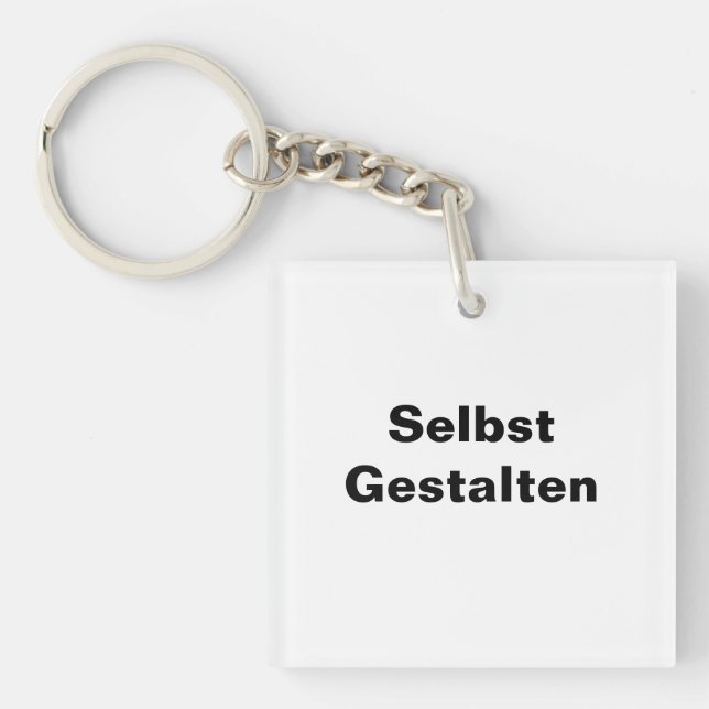 Acryl Schlüsselanhänger Selbst Gestalten Key Ring (Front)