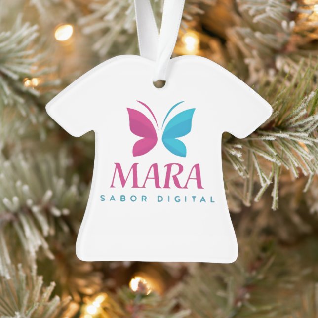 Acrylic Adornment: Mara Digital Design Ornament (Tree)