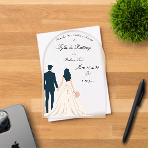 Acrylic Arch Wedding Invitation-"Looking Forward" Invitations