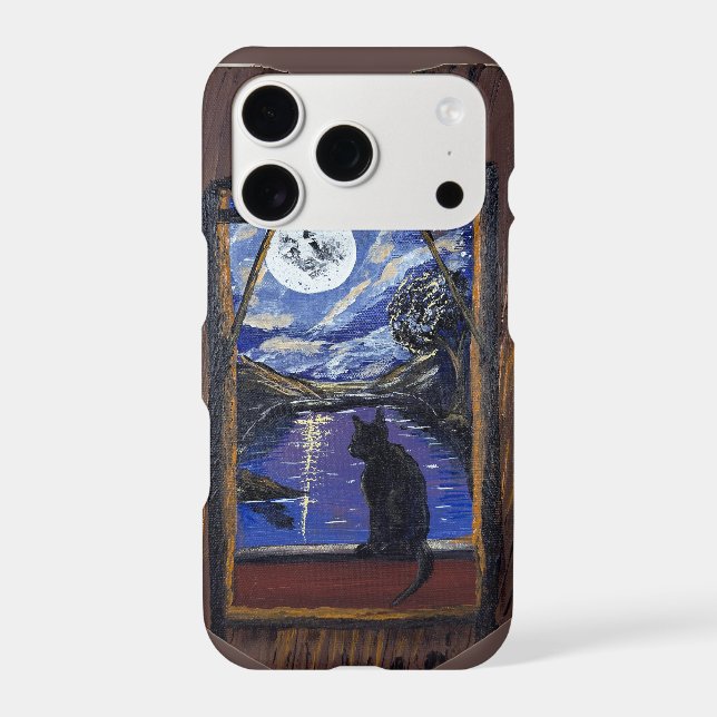 Acrylic Award-    Moonlit Window—handmade artwork  (Back)
