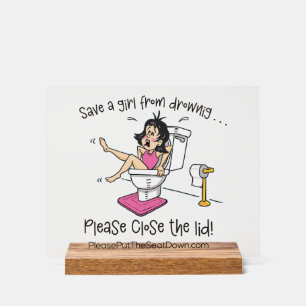 Acrylic Bathroom Sign