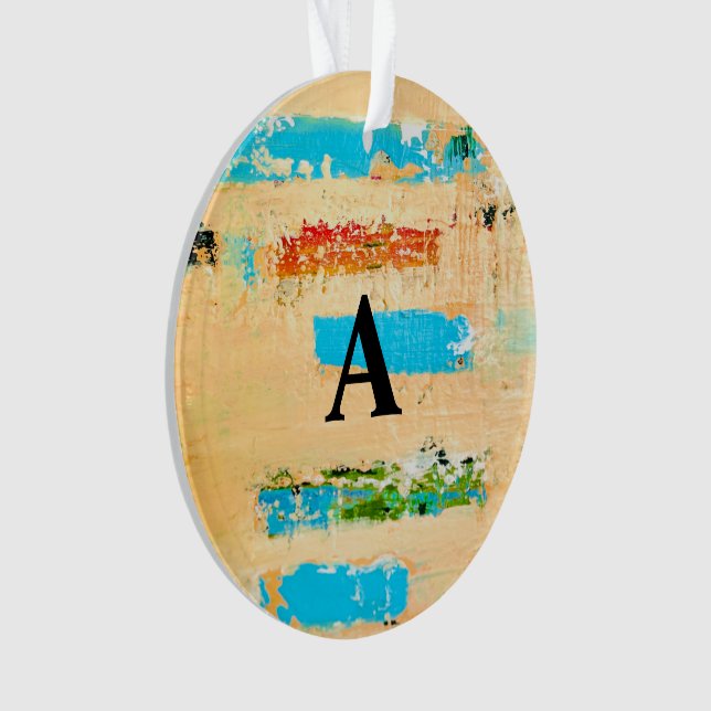 Acrylic Beachy Ornament made from original art (Front)
