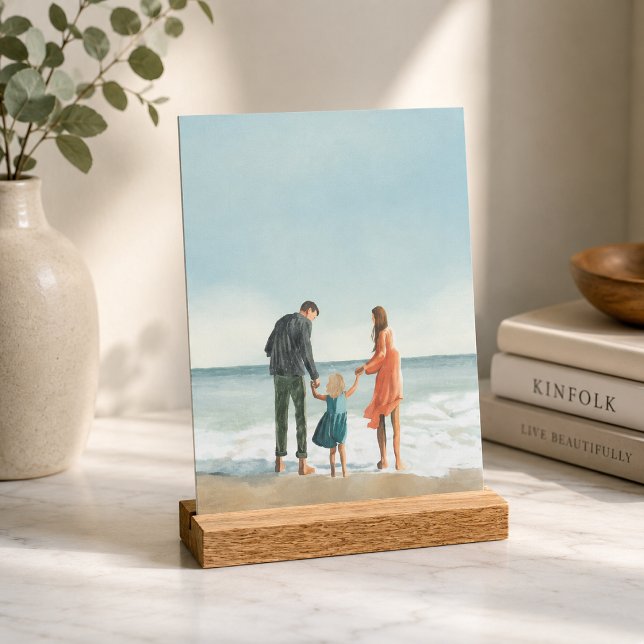 Acrylic Block | Artwork Upload Photo Display (Upload your own artwork to create a custom acrylic block display for shelves and desks.)