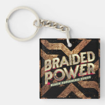 Acrylic Braided Power Keychain