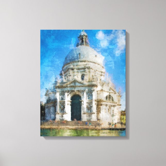 Acrylic building canvas print (Front)