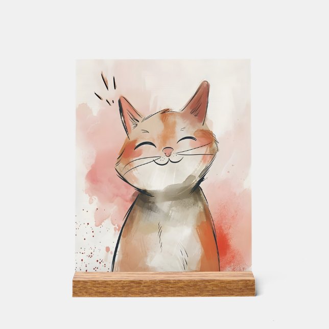 Acrylic Cat Sign (Front)