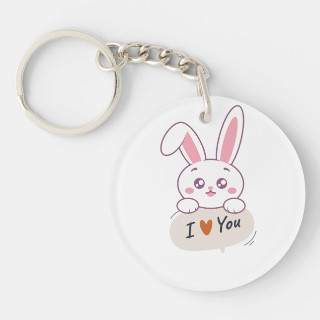 Acrylic Chain Key Ring (Front)