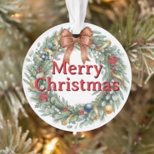 Acrylic Christmas Tree Ornament with family photo