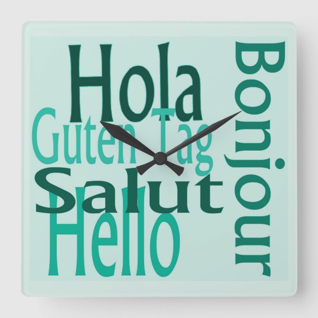 Acrylic cool wall clock (Front)