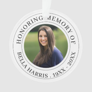 Acrylic “In Loving Memory” Photo Tribute Ornament