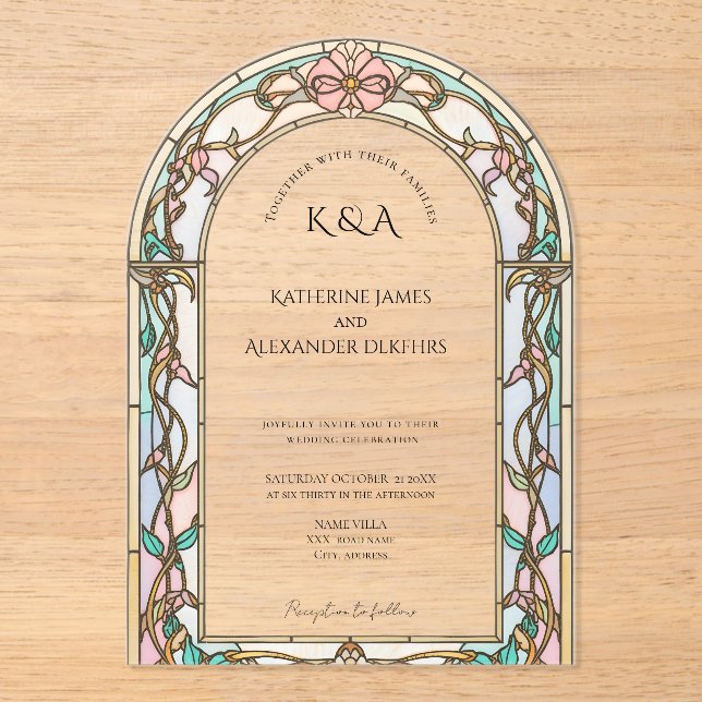 Acrylic Invitation (Front)
