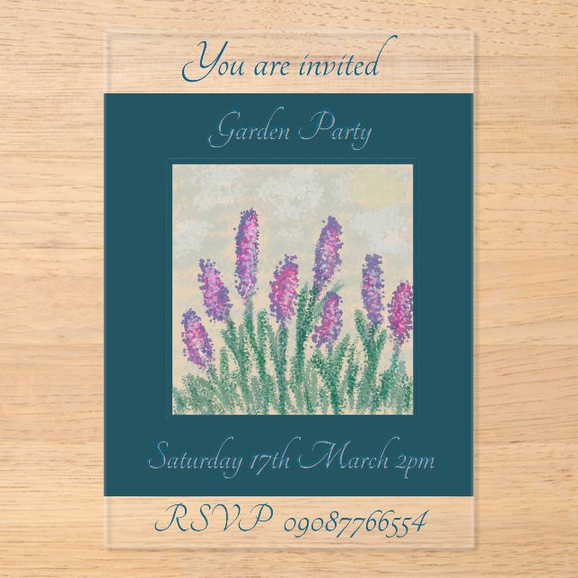 Acrylic Invitation (Front)