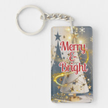 Acrylic Key "Merry & Bright"