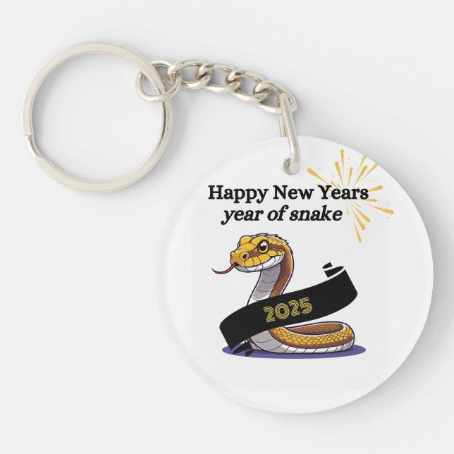 Acrylic Keychain 2025: Year of the Snake (Front)