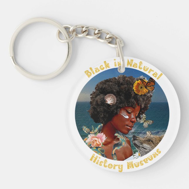 Acrylic Keychain, Circle (double-sided) Key Ring (Front)