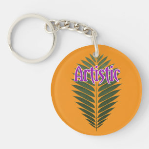 Acrylic Keychain, Circle (double-sided) Key Ring
