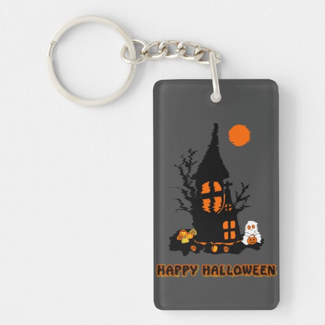 Acrylic Keychain | Happy Halloween (Front)
