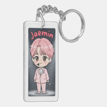 Acrylic Keychain Jaemin Pink Hair Edition