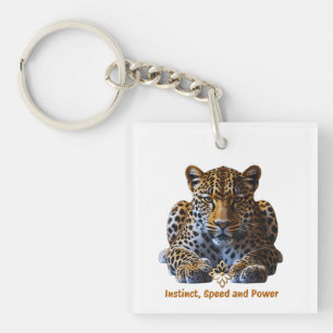 Acrylic Keychain – Leopard Logo Instinct, Speed