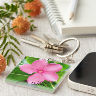 Acrylic Keychain natural flowers