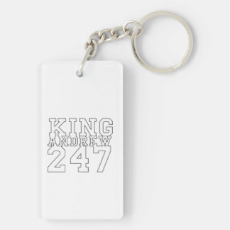Acrylic Keychain, Rectangle (double-sided) Key Ring