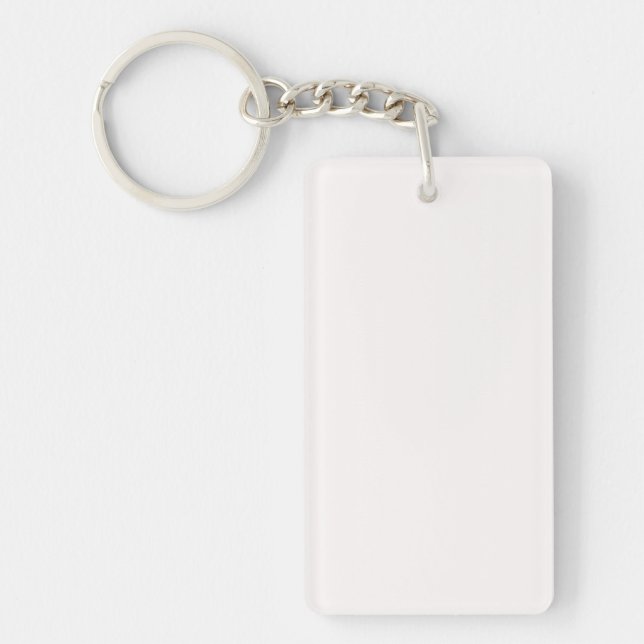 Acrylic Keychain, Rectangle (double-sided) Key Ring (Front)