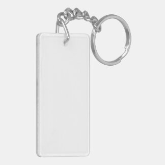 Acrylic Keychain, Rectangle (double sided) Key Ring