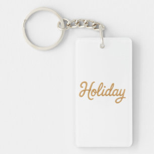 Acrylic Keychain, Rectangle (double-sided) Key Ring