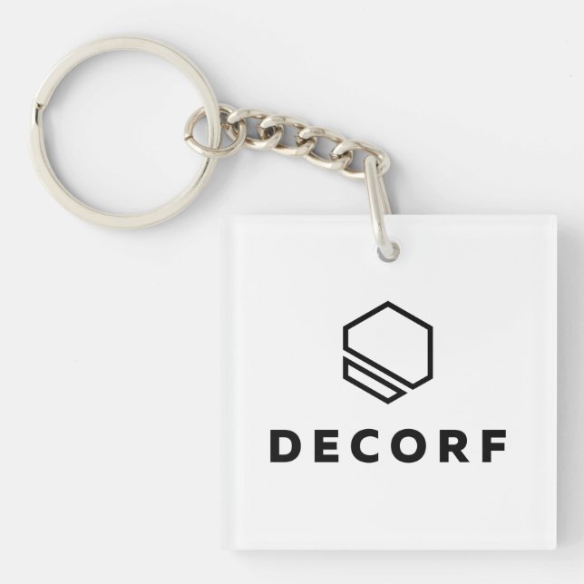Acrylic Keychain, Square (double-sided) Key Ring (Front)
