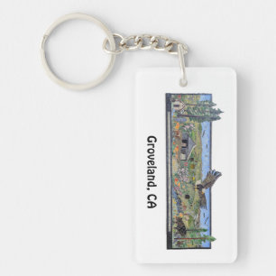 Acrylic Keychain wit Mosaic Mural in Groveland, CA