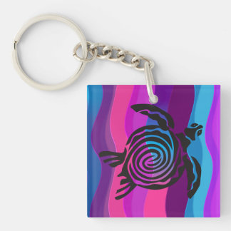 Acrylic Keychain with Turle Design