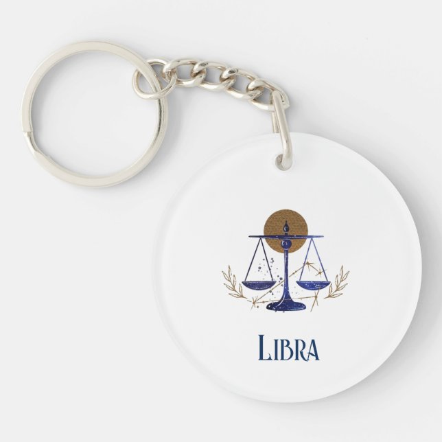 Acrylic Keychain-Zodiac Libra Keychain (Front)