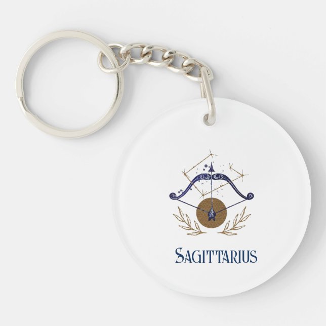 Acrylic Keychain-Zodiac Sagittarius Keychain (Front)