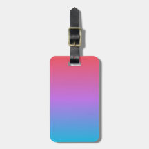 Acrylic Luggage Tag Pink Gradient