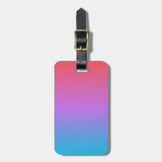 Acrylic Luggage Tag Pink Gradient